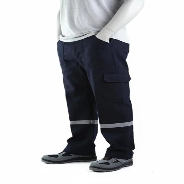 Yazlık Gabardin İş Pantolonu Lacivert 16x12 %100 Pamuklu